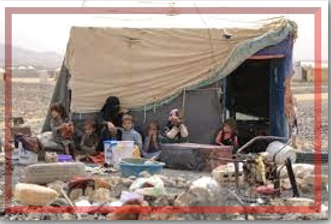 نزوح 70 أسرة يمنية خلال أسبوع