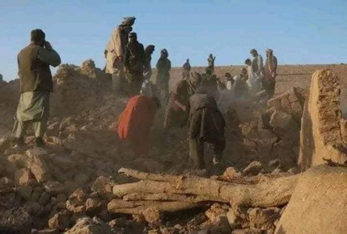 قتيل حصيلة ضحايا الزلزال الذي ضرب افغانستان 