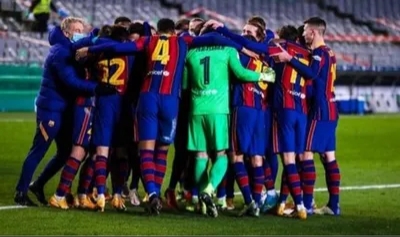 برشلونة يتوج بلقب بطل كأس ملك إسبانيا