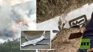 تحطم طائرة ركاب صينية على متنها 132 شخصا  
