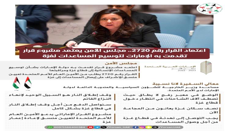 مجلس الامن الدولي يعتمد قرارا قدمت مشروعه الامارات